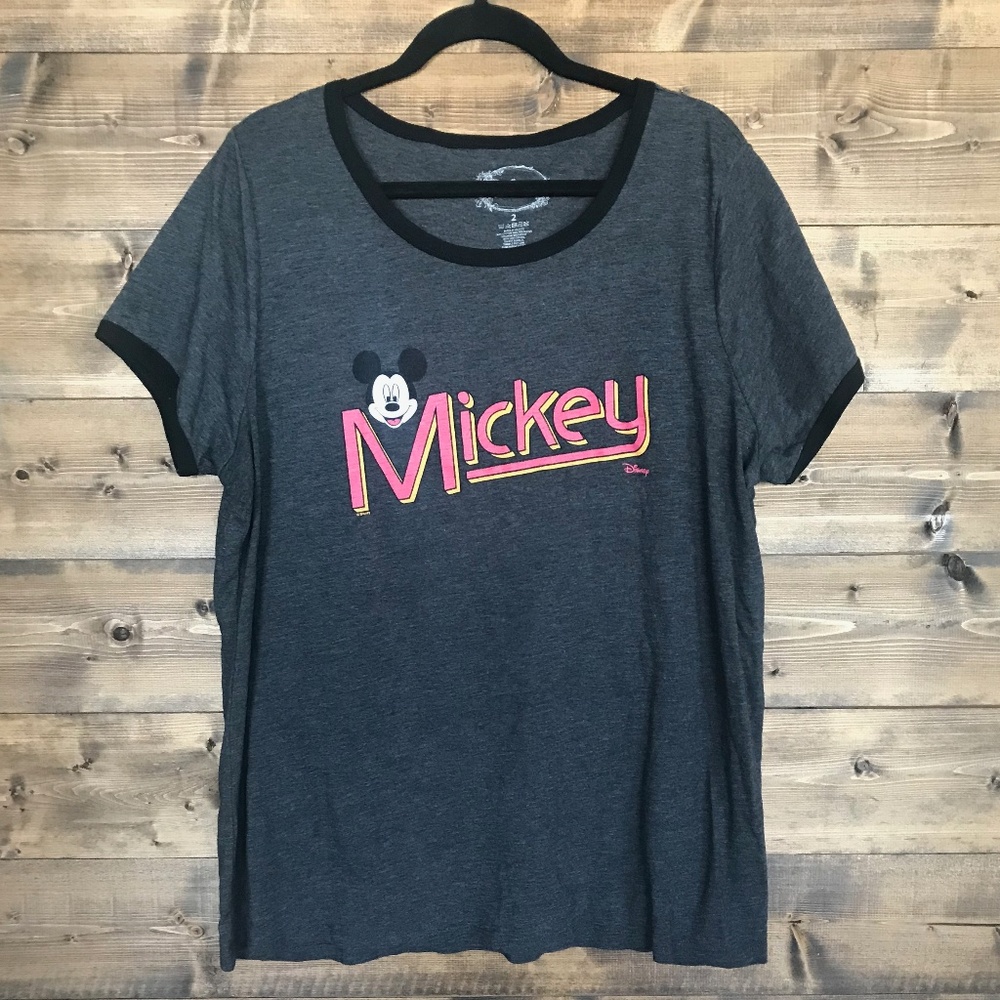Retro Mickey Mouse Disney Ringer Tee